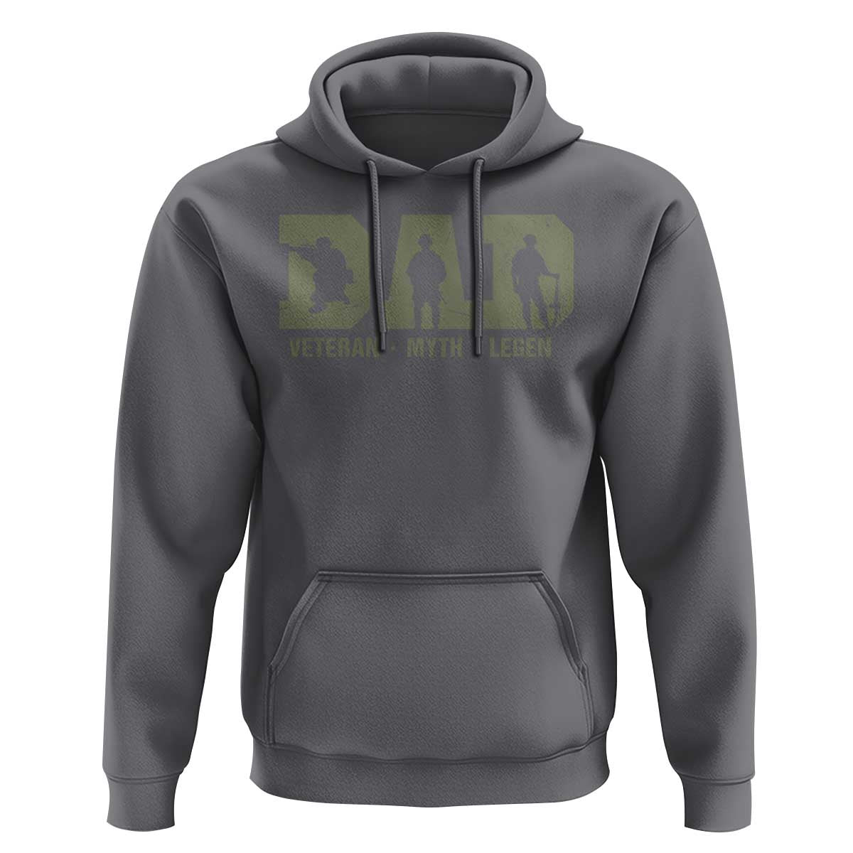 Dad Veteran Myth Legend Dad Military Father Gift Hoodie