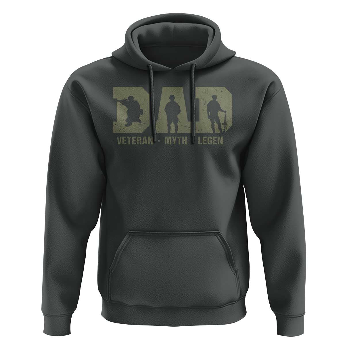 Dad Veteran Myth Legend Dad Military Father Gift Hoodie