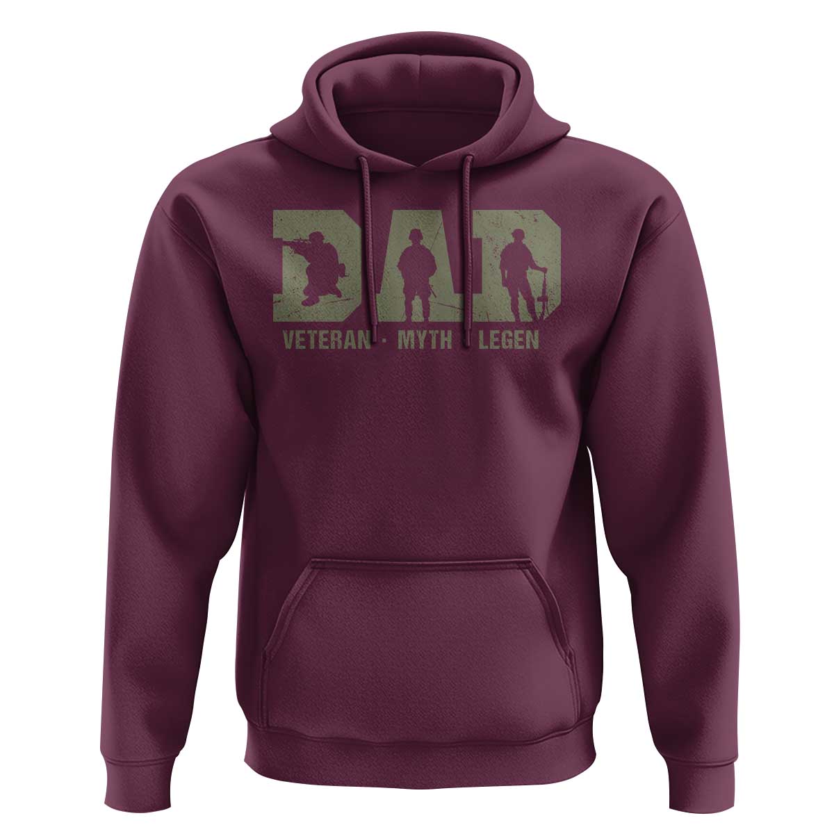 Dad Veteran Myth Legend Dad Military Father Gift Hoodie
