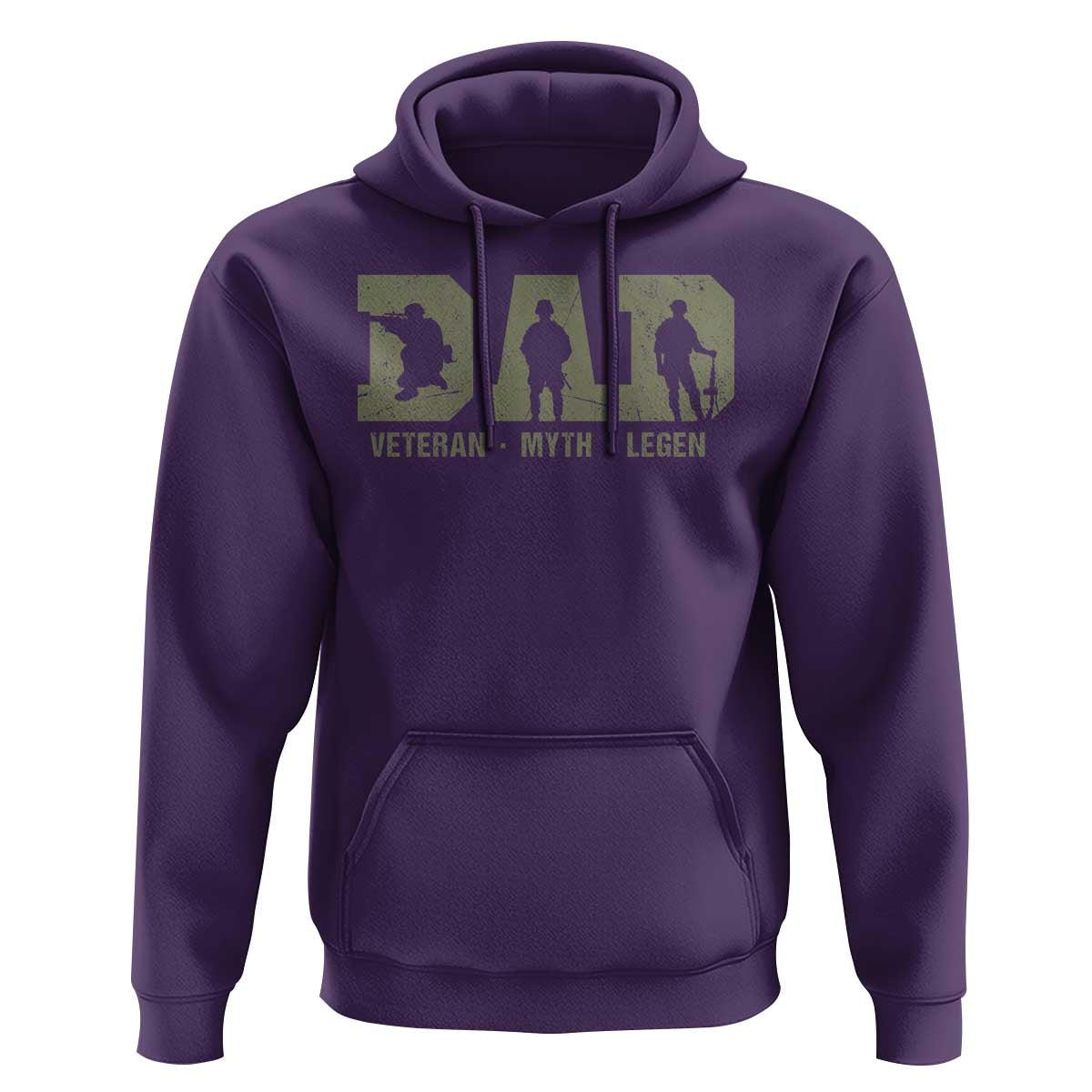 Dad Veteran Myth Legend Dad Military Father Gift Hoodie