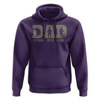 Dad Veteran Myth Legend Dad Military Father Gift Hoodie