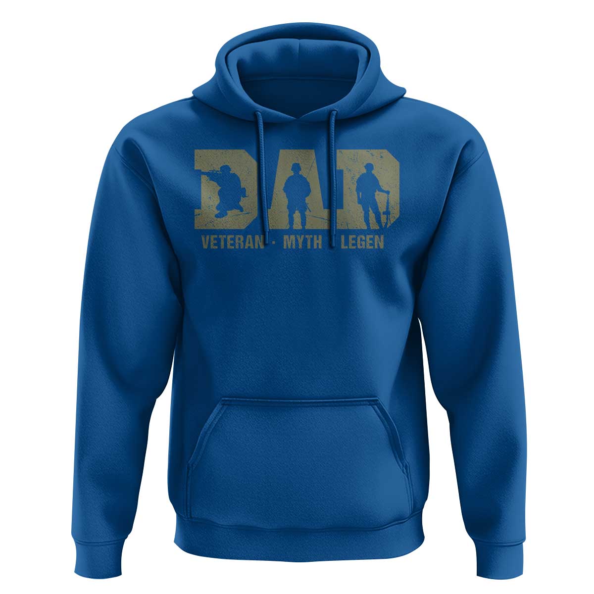 Dad Veteran Myth Legend Dad Military Father Gift Hoodie
