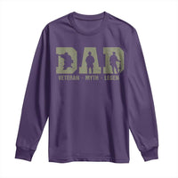 Dad Veteran Myth Legend Dad Military Father Gift Long Sleeve Shirt