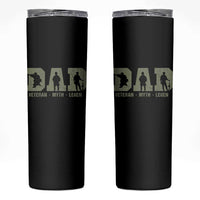 Dad Veteran Myth Legend Dad Military Father Gift Skinny Tumbler