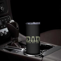 Dad Veteran Myth Legend Dad Military Father Gift Skinny Tumbler