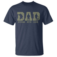 Dad Veteran Myth Legend Dad Military Father Gift T Shirt