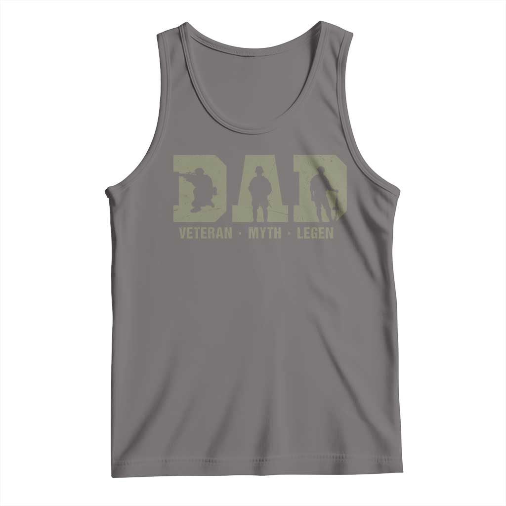 Dad Veteran Myth Legend Dad Military Father Gift Tank Top