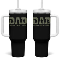 Dad Veteran Myth Legend Dad Military Father Gift Tumbler With Handle