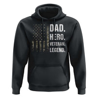 Dad Hero Veteran Legend Camouflage Father's Day Hoodie
