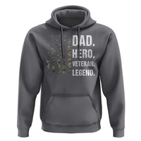 Dad Hero Veteran Legend Camouflage Father's Day Hoodie