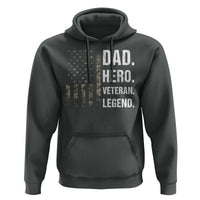 Dad Hero Veteran Legend Camouflage Father's Day Hoodie