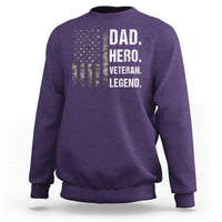 Dad Hero Veteran Legend Camouflage Father's Day Sweatshirt