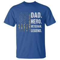 Dad Hero Veteran Legend Camouflage Father's Day T Shirt