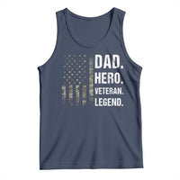 Dad Hero Veteran Legend Camouflage Father's Day Tank Top