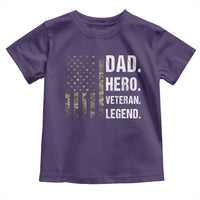 Dad Hero Veteran Legend Camouflage Father's Day Toddler T Shirt