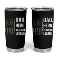 Dad Hero Veteran Legend Camouflage Father's Day Tumbler Cup