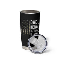 Dad Hero Veteran Legend Camouflage Father's Day Tumbler Cup