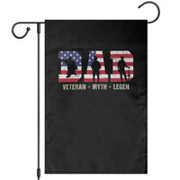 Veteran Dad The Myth Legend Garden Flag Cool Father's Day Military Gifts 4th of July