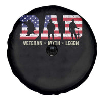 Veteran Dad The Myth Legend Spare Tire Cover Cool Father's Day Military Gifts 4th of July