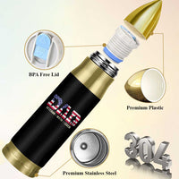 Veteran Dad The Myth Legend Bullet Tumbler Cool Father's Day Military Gifts 4th of July