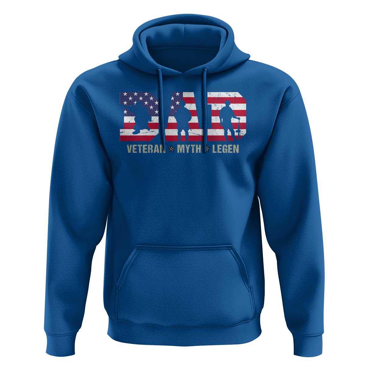 Veteran Dad The Myth Legend Hoodie Cool Father's Day Military Gifts 4th of July