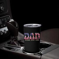 Veteran Dad The Myth Legend Tumbler Cup Cool Father's Day Military Gifts 4th of July