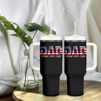 Veteran Dad The Myth Legend Tumbler With Handle Cool Father's Day Military Gifts 4th of July