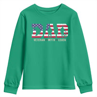 Veteran Dad The Myth Legend Youth Sweatshirt Cool Father's Day Military Gifts 4th of July