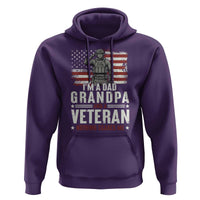 I'm A Dad Grandpa and Veteran Nothing Scares Me Hoodie Funny Veteran Dad Grandpa Humor