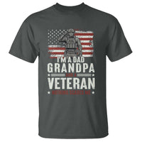 I'm A Dad Grandpa and Veteran Nothing Scares Me T Shirt Funny Veteran Dad Grandpa Humor