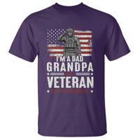 I'm A Dad Grandpa and Veteran Nothing Scares Me T Shirt Funny Veteran Dad Grandpa Humor