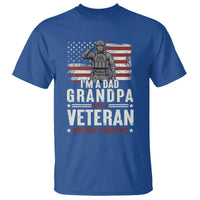 I'm A Dad Grandpa and Veteran Nothing Scares Me T Shirt Funny Veteran Dad Grandpa Humor