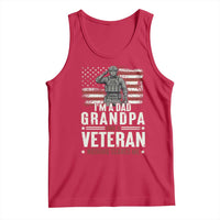 I'm A Dad Grandpa and Veteran Nothing Scares Me Tank Top Funny Veteran Dad Grandpa Humor