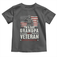 I'm A Dad Grandpa and Veteran Nothing Scares Me Toddler T Shirt Funny Veteran Dad Grandpa Humor