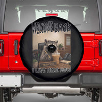 Funny Raccoon School Principal Spare Tire Cover Welcom Back To School