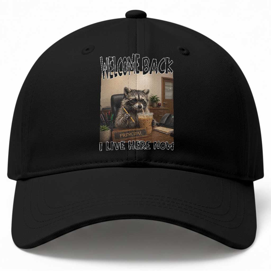 Funny Raccoon School Principal Baseball Cap Welcom Back To School