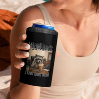 Funny Raccoon School Principal 4 in 1 Can Cooler Tumbler Welcom Back To School