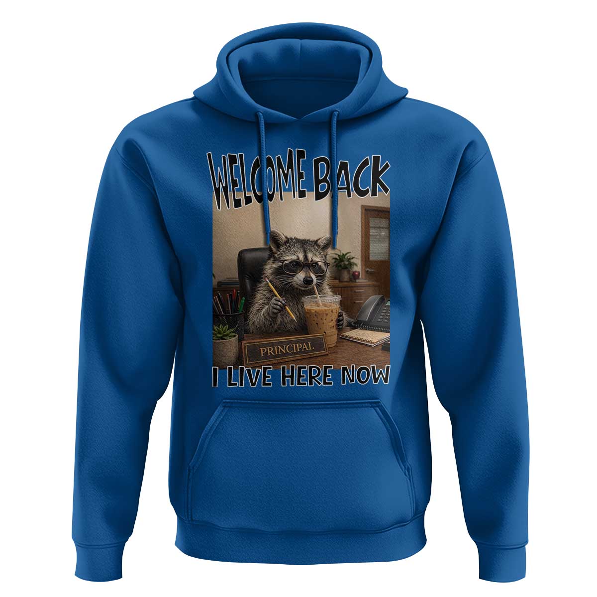 Funny Raccoon School Principal Hoodie Welcom Back To School