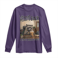 Funny Raccoon School Principal Long Sleeve Shirt Welcom Back To School
