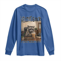 Funny Raccoon School Principal Long Sleeve Shirt Welcom Back To School