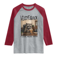 Funny Raccoon School Principal Raglan Shirt Welcom Back To School