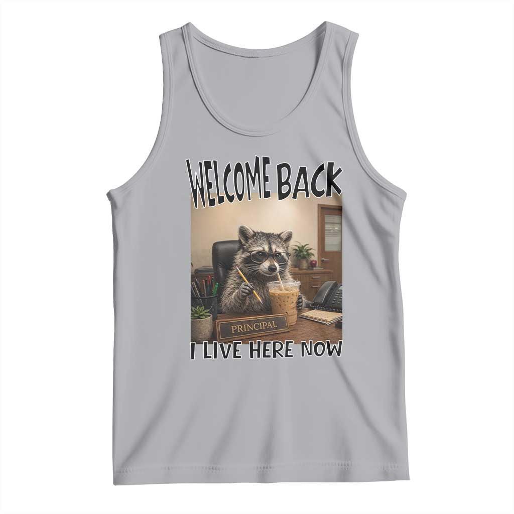 Funny Raccoon School Principal Tank Top Welcom Back To School