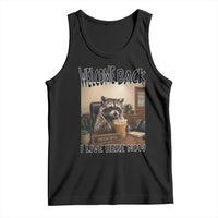 Funny Raccoon School Principal Tank Top Welcom Back To School