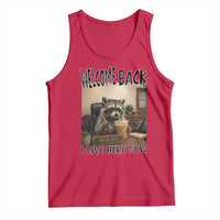 Funny Raccoon School Principal Tank Top Welcom Back To School