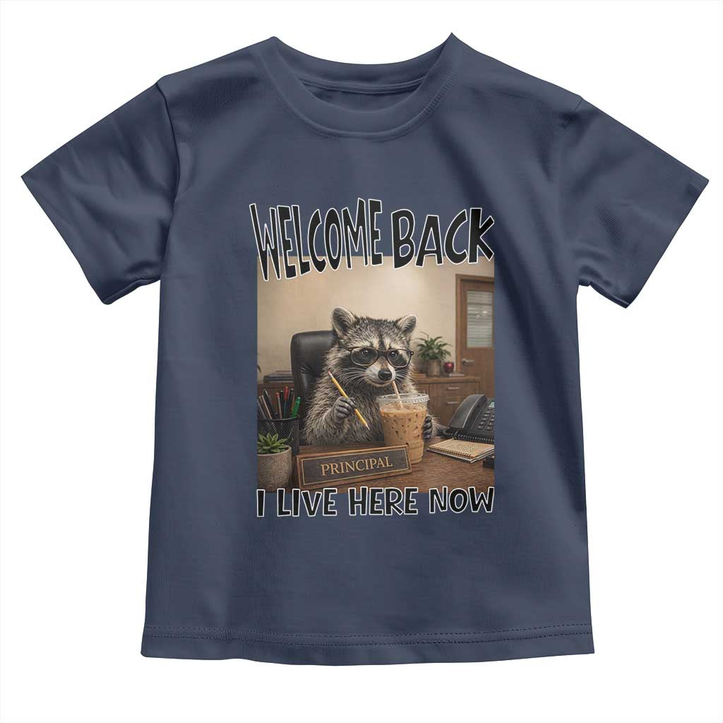 Funny Raccoon School Principal Toddler T Shirt Welcom Back To School