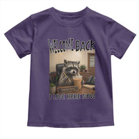 Funny Raccoon School Principal Toddler T Shirt Welcom Back To School
