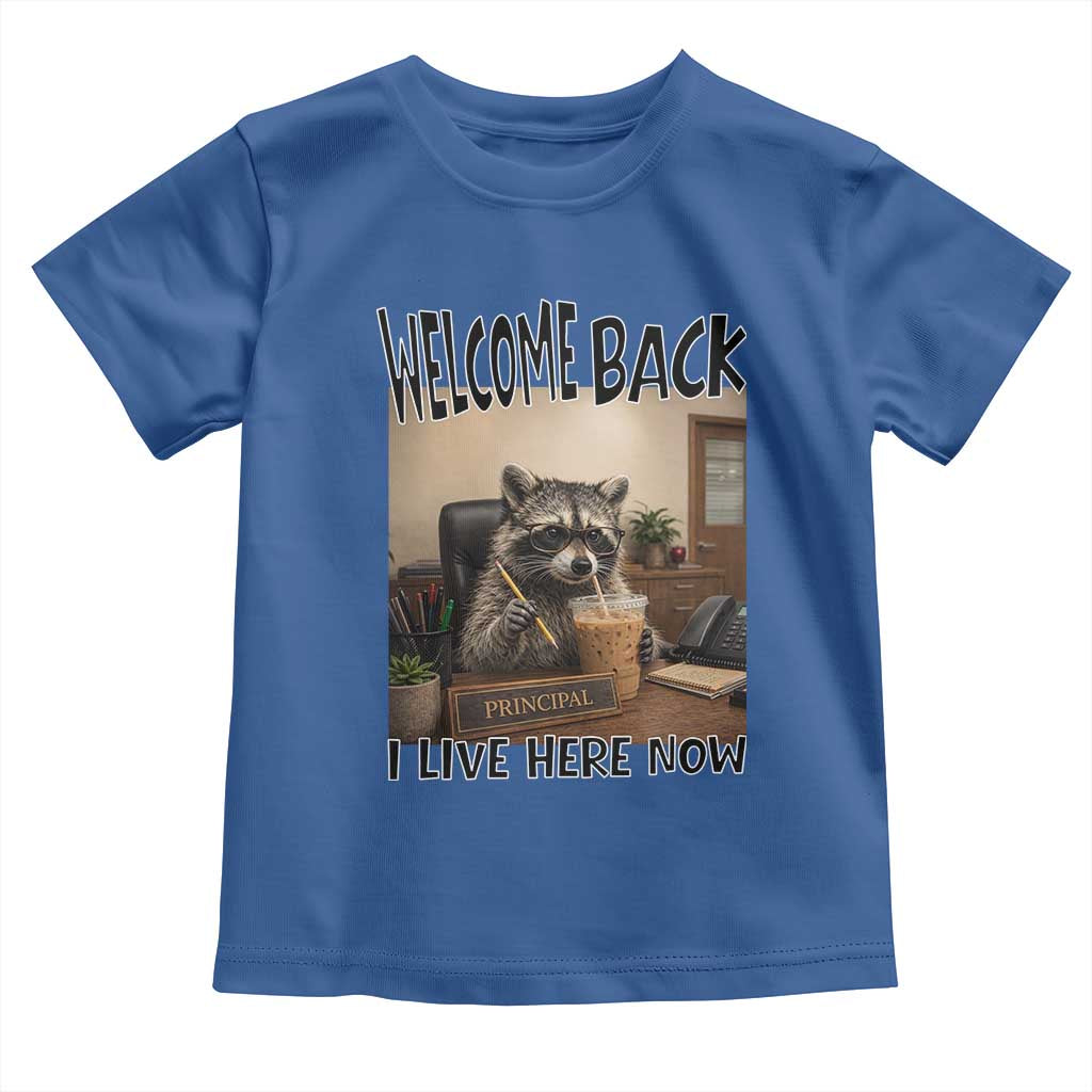 Funny Raccoon School Principal Toddler T Shirt Welcom Back To School