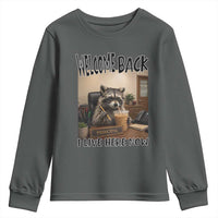 Funny Raccoon School Principal Youth Sweatshirt Welcom Back To School