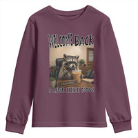 Funny Raccoon School Principal Youth Sweatshirt Welcom Back To School