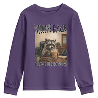 Funny Raccoon School Principal Youth Sweatshirt Welcom Back To School